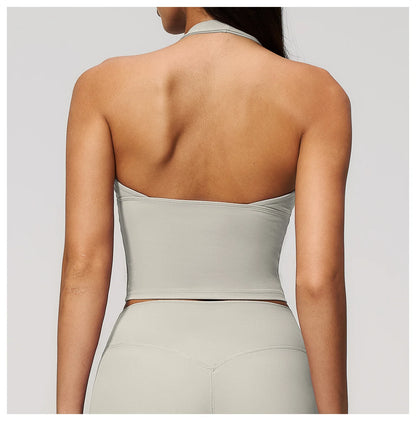 Hanging Neck Yoga Tops Sports