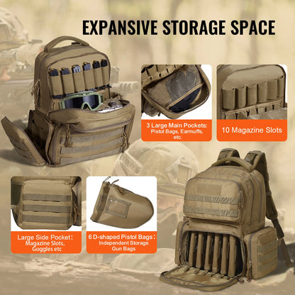 Tactical Pistol Range Backpack