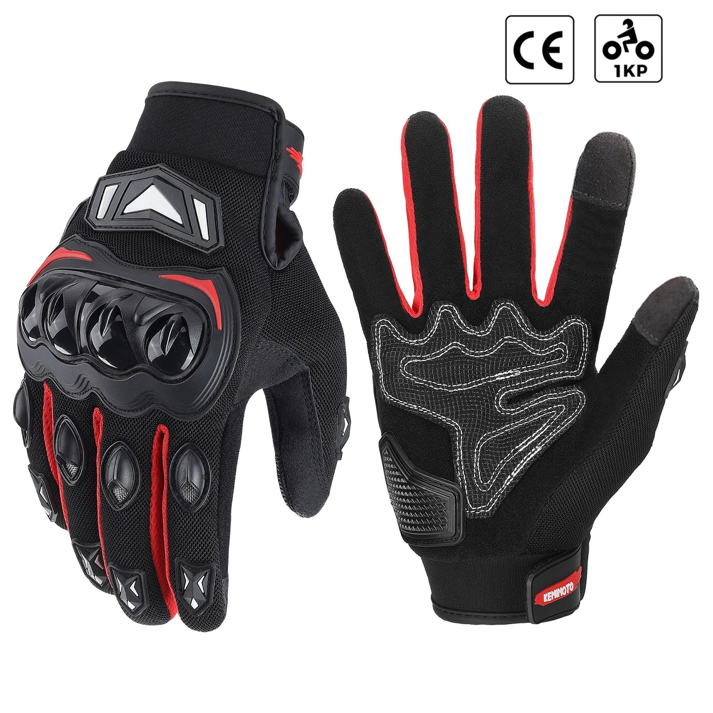Kemimoto Knuckle Touchscreen Gloves