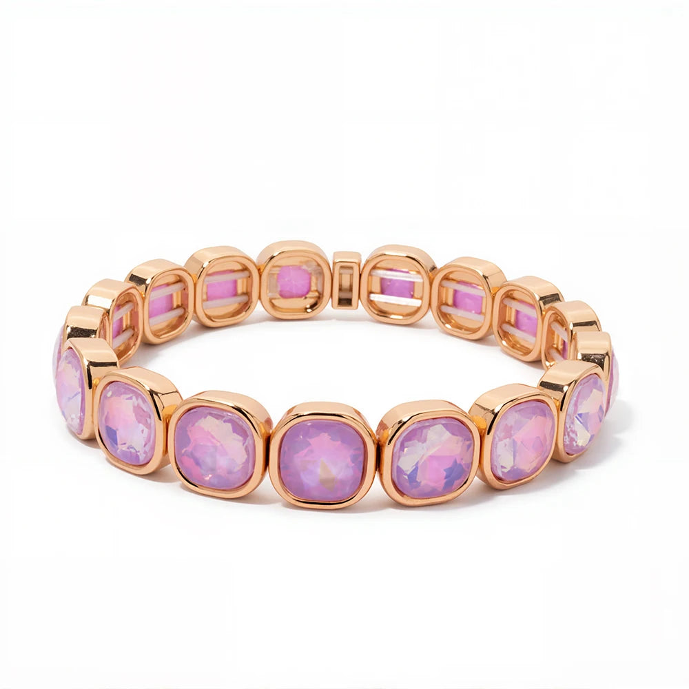 Colorful Rhinestone Beaded Bracelet