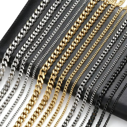 Metal Round Stainless Cuban Chain Party