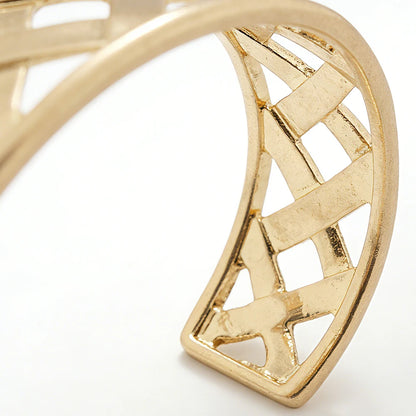 Minimalist Gold Open Cuff Bracelet