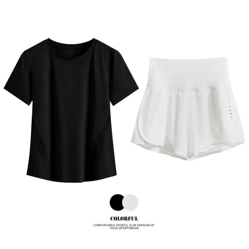 Women Summer Breathable Short Sports Set