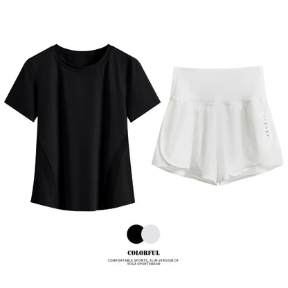 Women Summer Breathable Short Sports Set