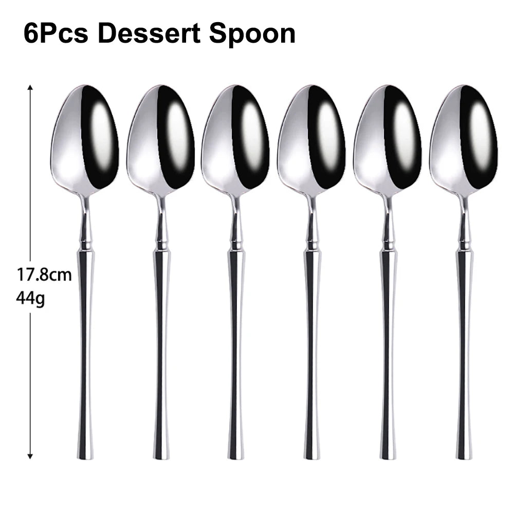 Metal Solid Color Spoon Set
