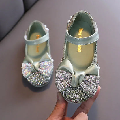 Pearl Rhinestone Thong Sandals