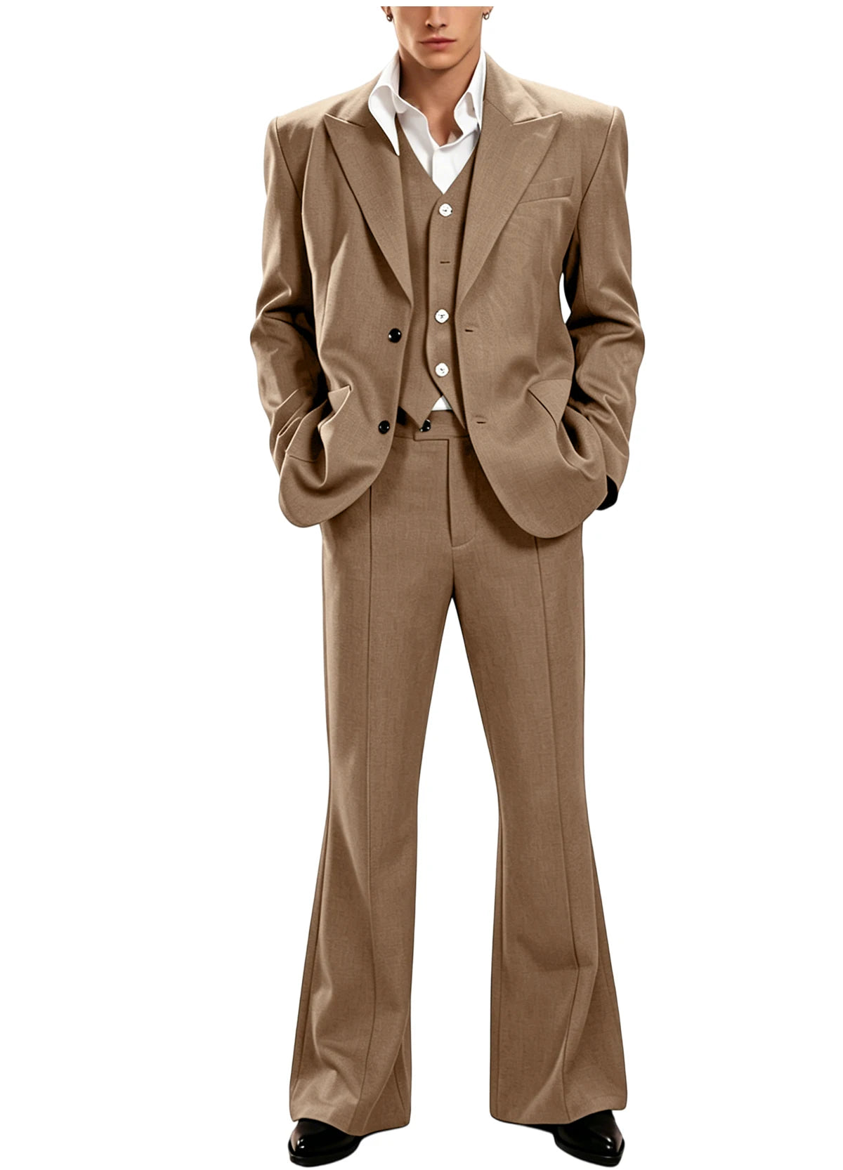 Vintage Peak Lapel Slim Suit