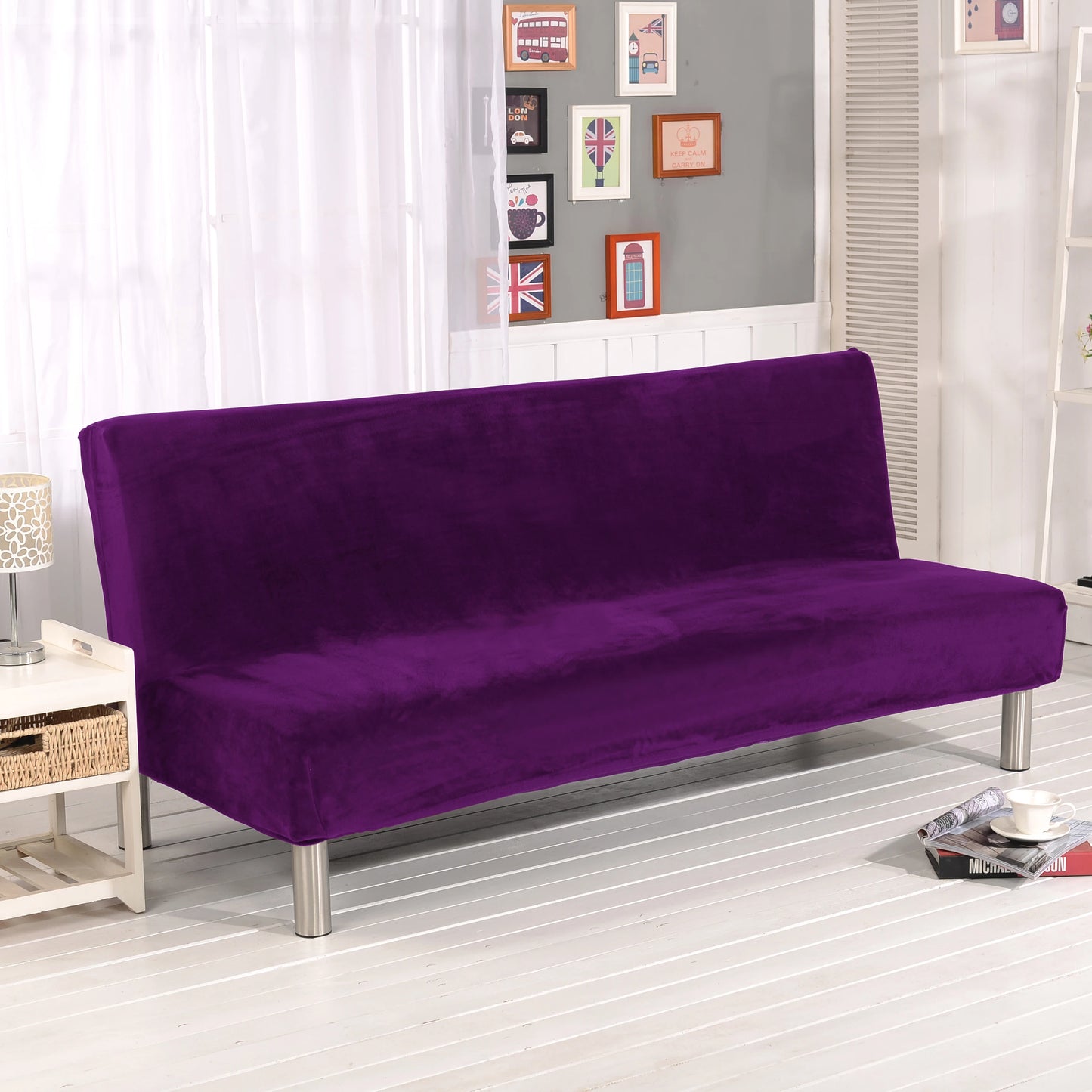 Velvet Sofa Bed Cover
