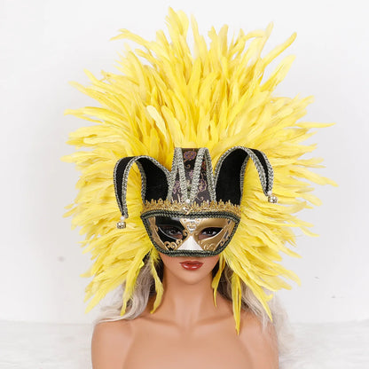 Feather Masquerade Party Mask