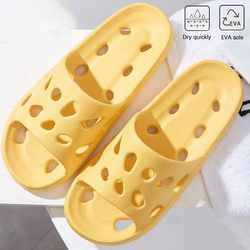 Bathroom House Cheese Flip Flops