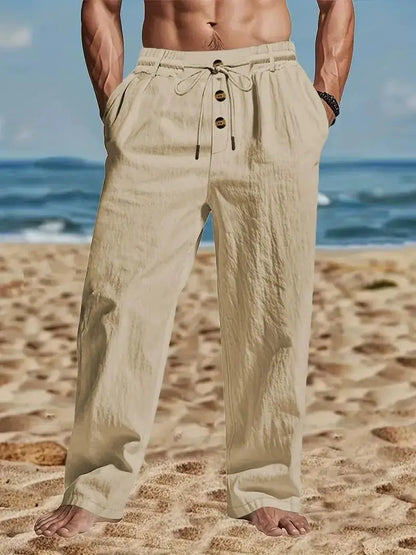 Cotton linen casual breathable Trouser