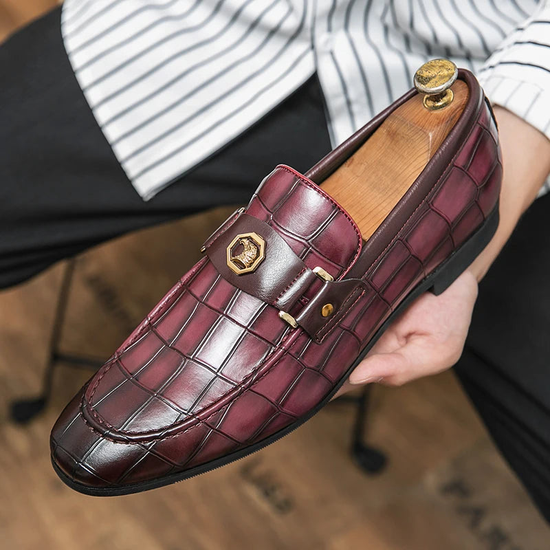 Black Round Toe Loafers