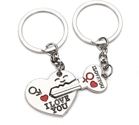 I Love You Keychains Set