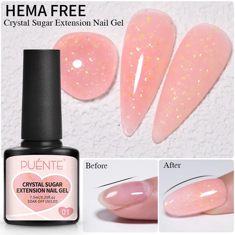 PUENTE Glitter Poly Nail Gel