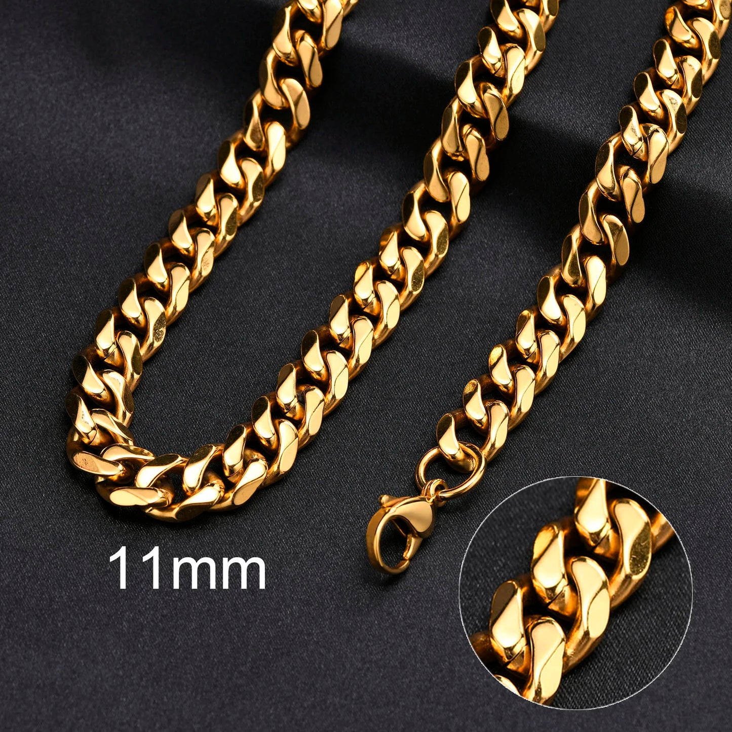 Metal Round Stainless Cuban Chain Party