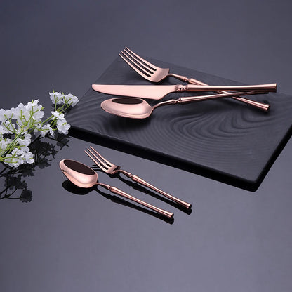 Metal Solid Sliver Cutlery Set