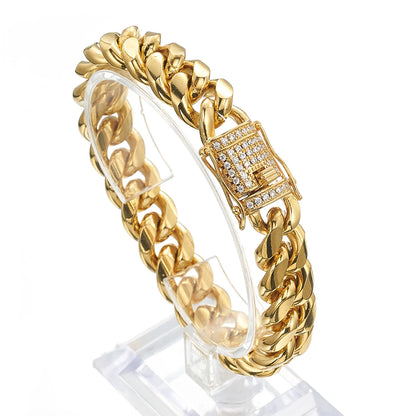 Gold Stainless Steel Chain Bracelet