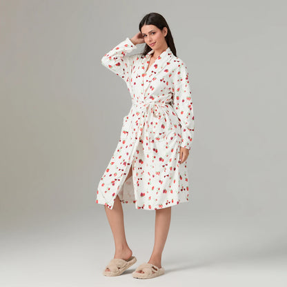 Printed Velvet Spa Robe