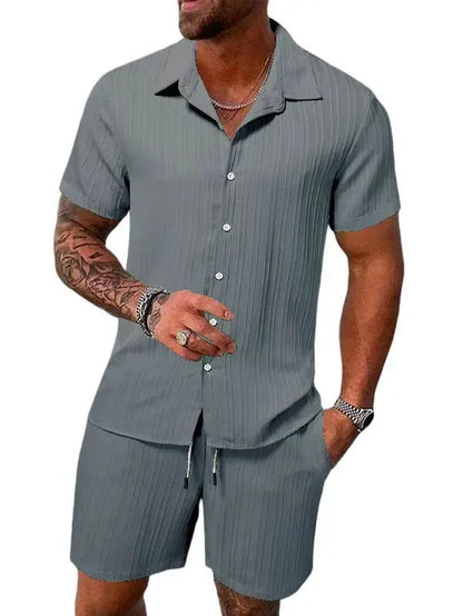 Multi-Color T-Shirt Shorts Set