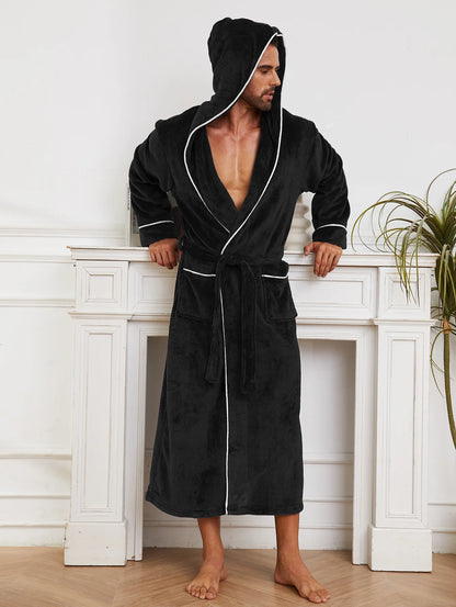 Flannel Coral-Fleece Couple Robe