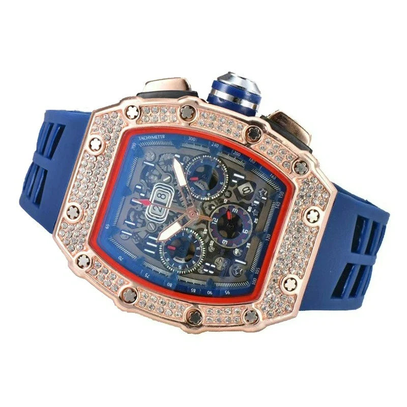 Multifunctional Barrel Quartz Watch