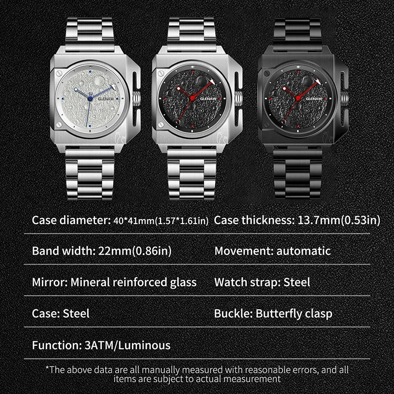 Glenaw Moon Dial Watch