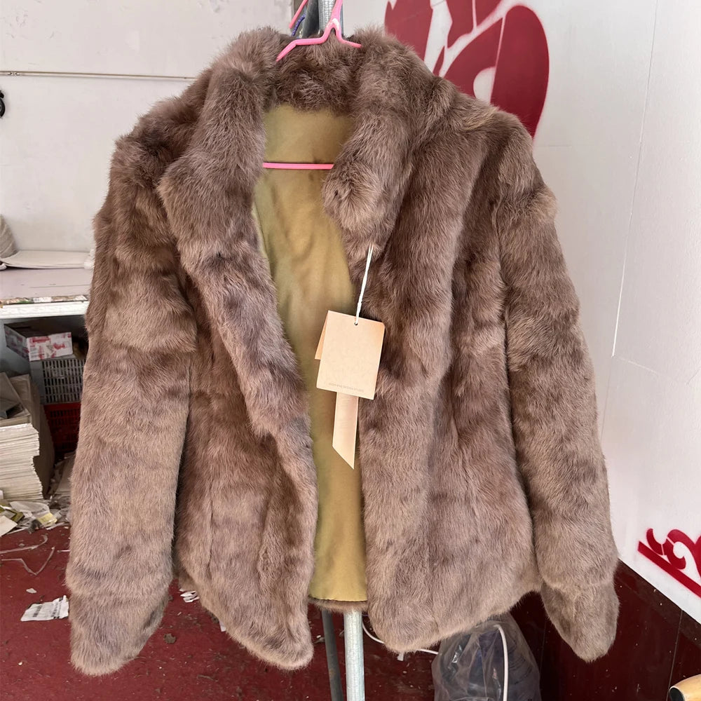 Rabbit Fur Bolero Jacket