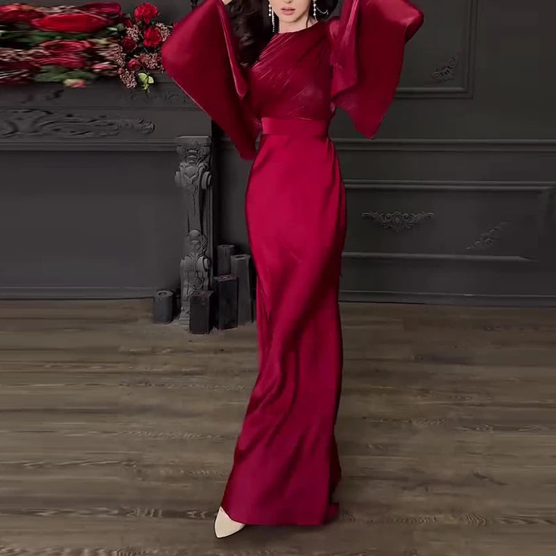 Vintage Satin Banquet Dress