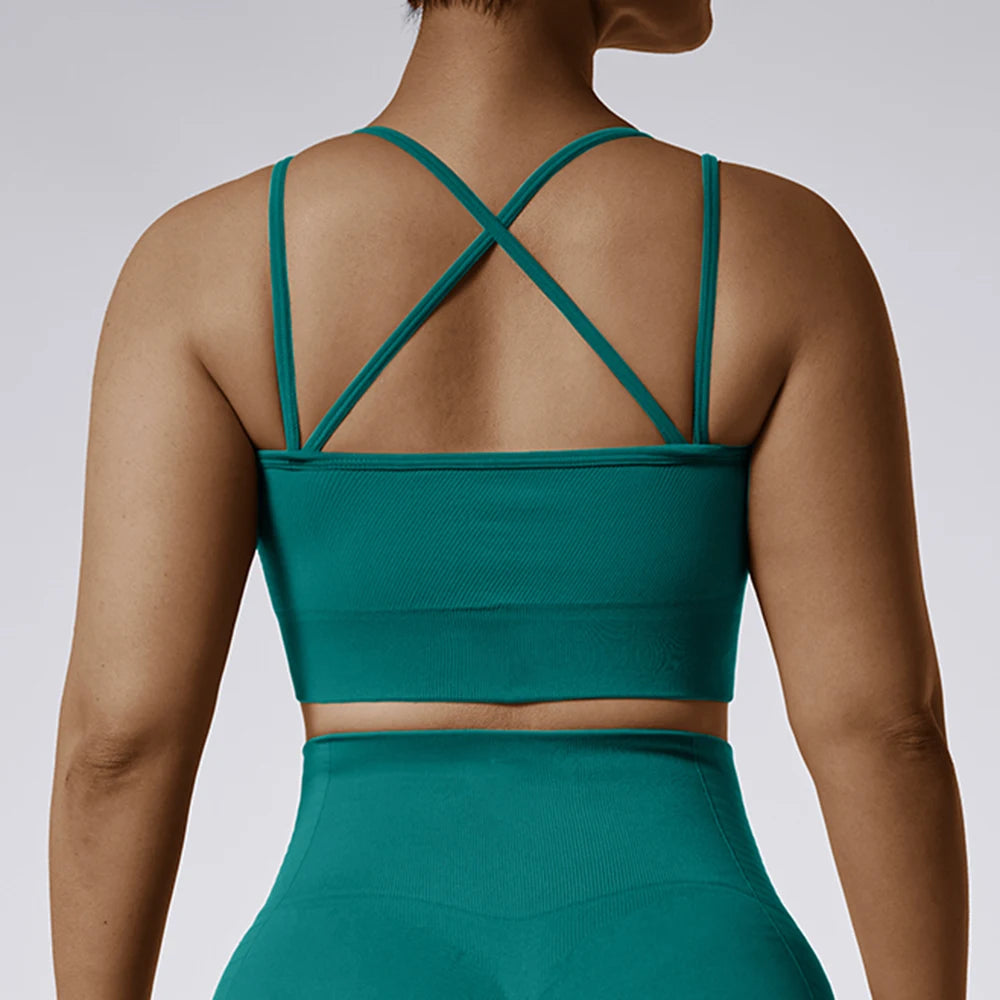 Sleeveless Tie-Dye Sports Bra