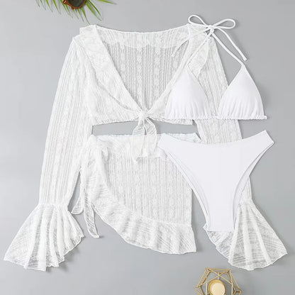 Coastal Bandage Four-Piece Bikini