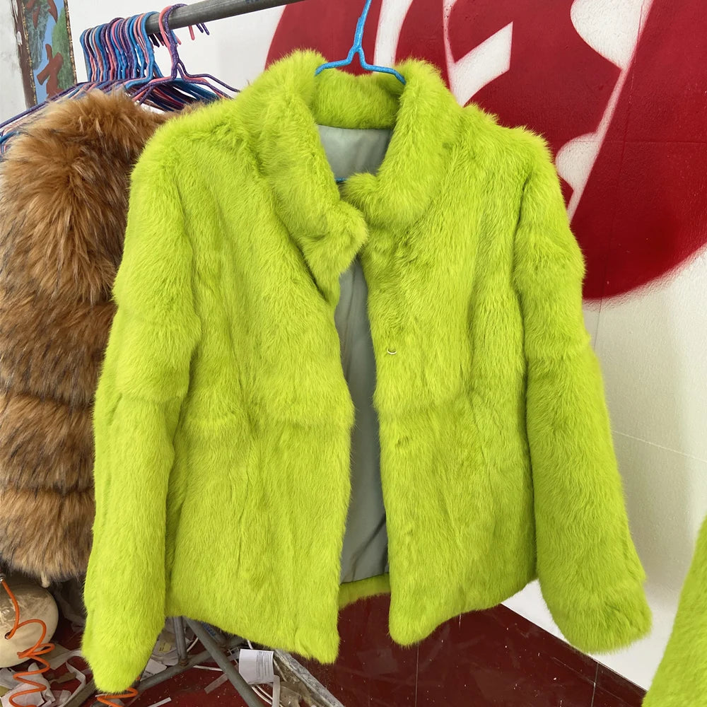 Rabbit Fur Bolero Jacket