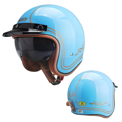 3/4 Open-Face Vintage Jet Helmet