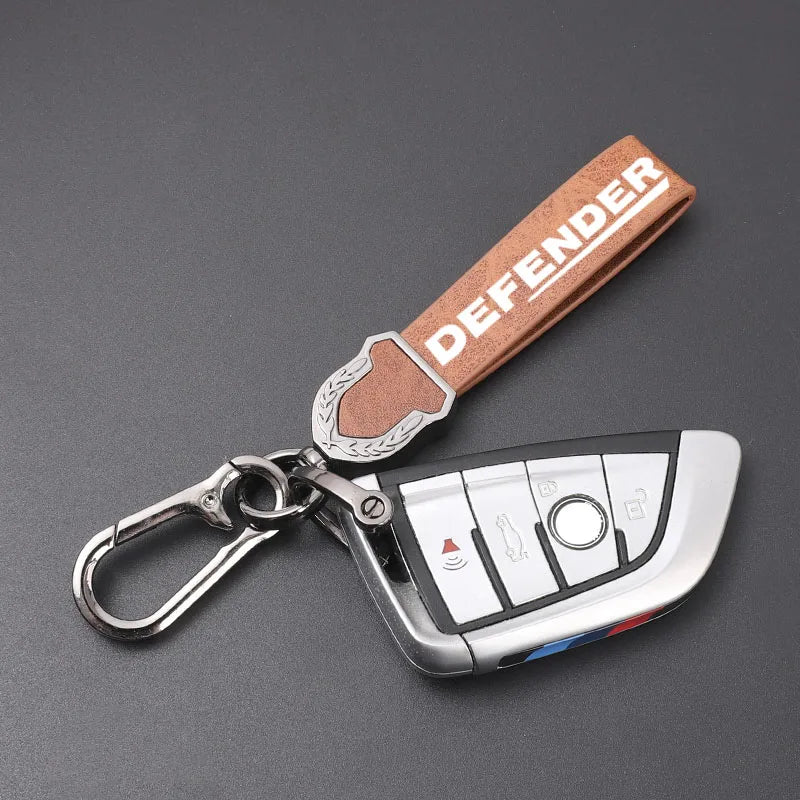 Genuine Leather Keychain Car Key