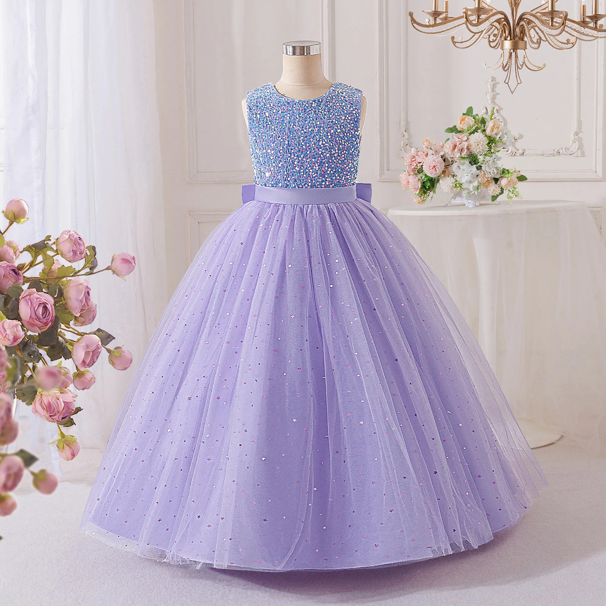 Floral Sequin Dress
