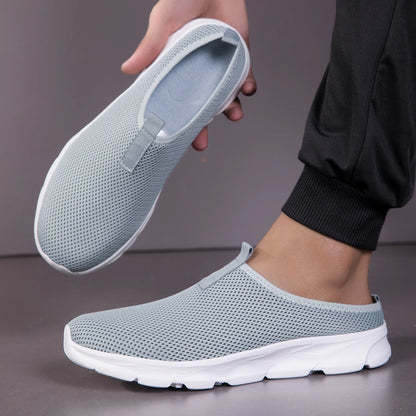 Breathable Mesh Half-Slipper Shoes