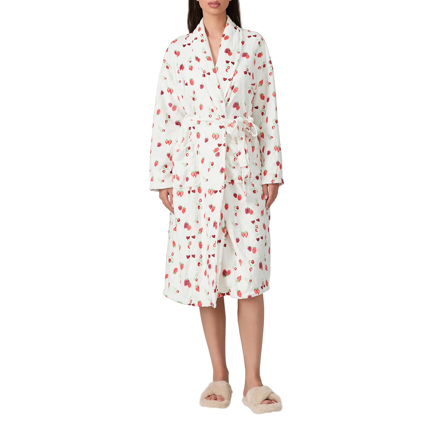 Printed Velvet Spa Robe