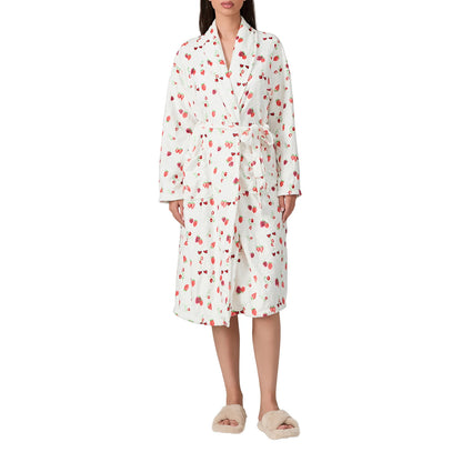 Printed Velvet Spa Robe