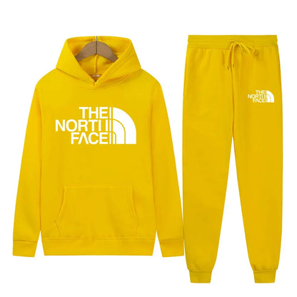 Unisex Two-Piece Hooded Tracksuit Set