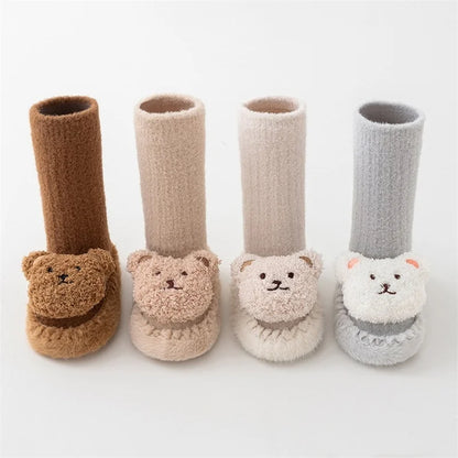 Cartoon Bear Baby Sock Shoes