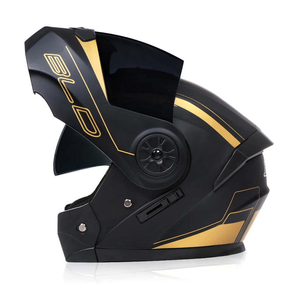 BLD Dual-Lens Flip-Up Modular Helmet