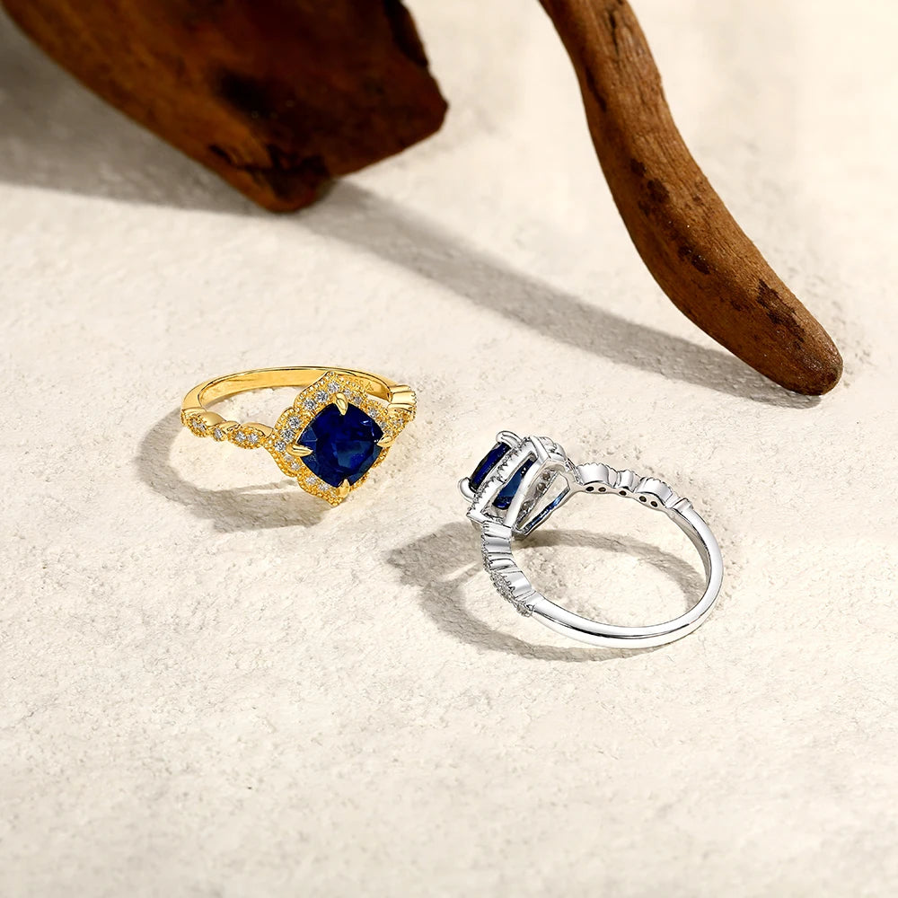 Custom Blue Sapphire Ring