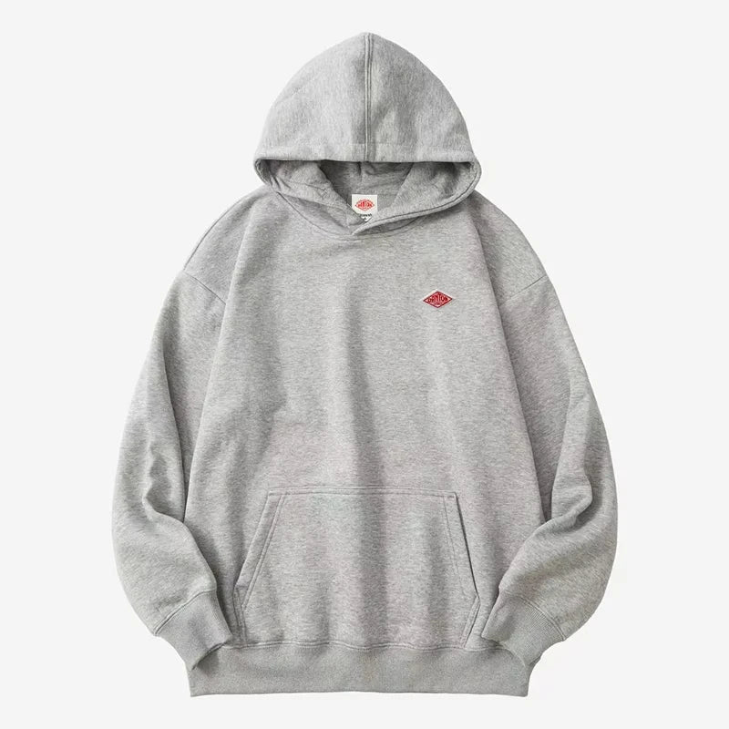 Plush Embroidered Hooded Sweatshirt