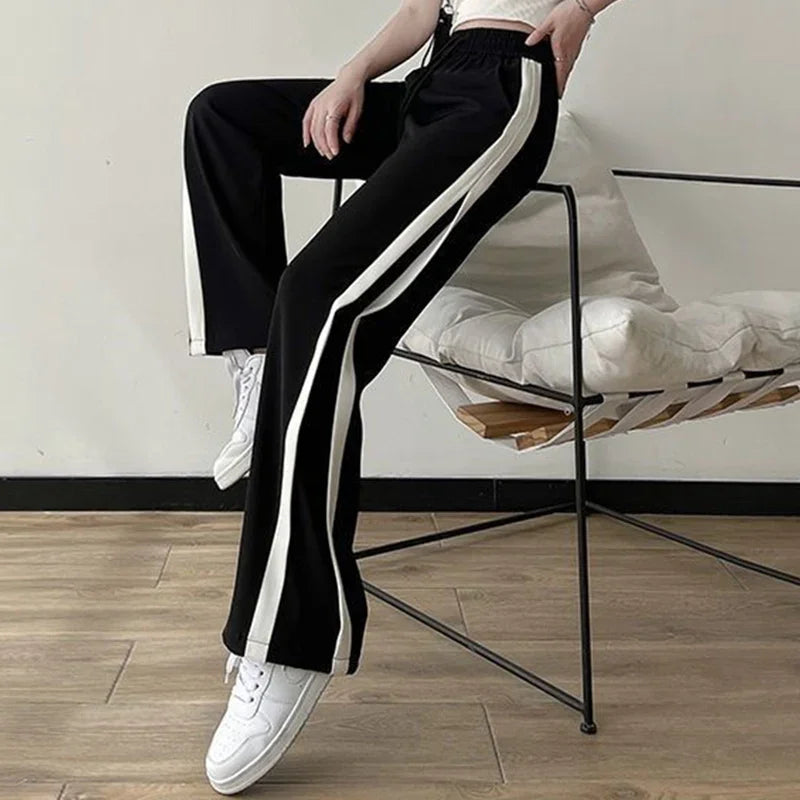 Baggy Wide-Leg Straight Trousers