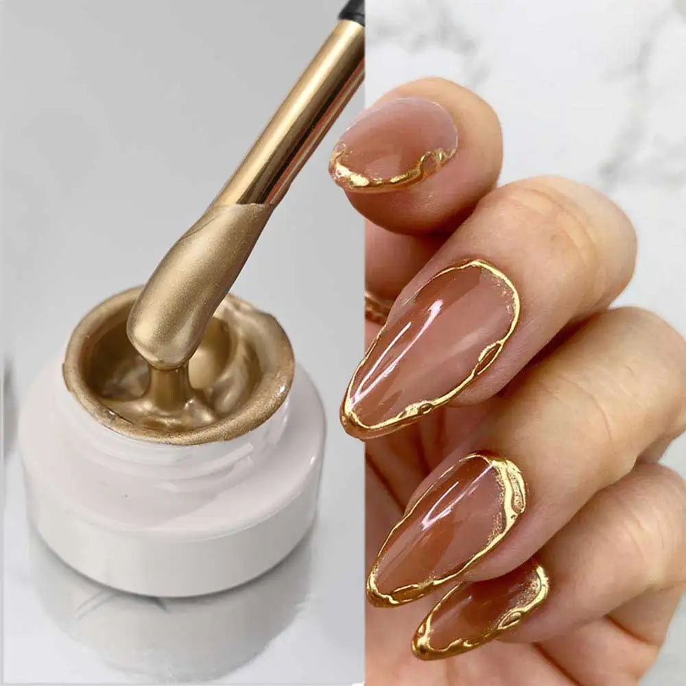 Metallic Chrome Nail Art Gel
