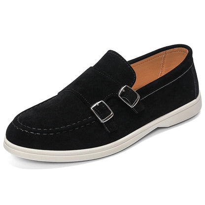 Suede Tassel Driving Loafers