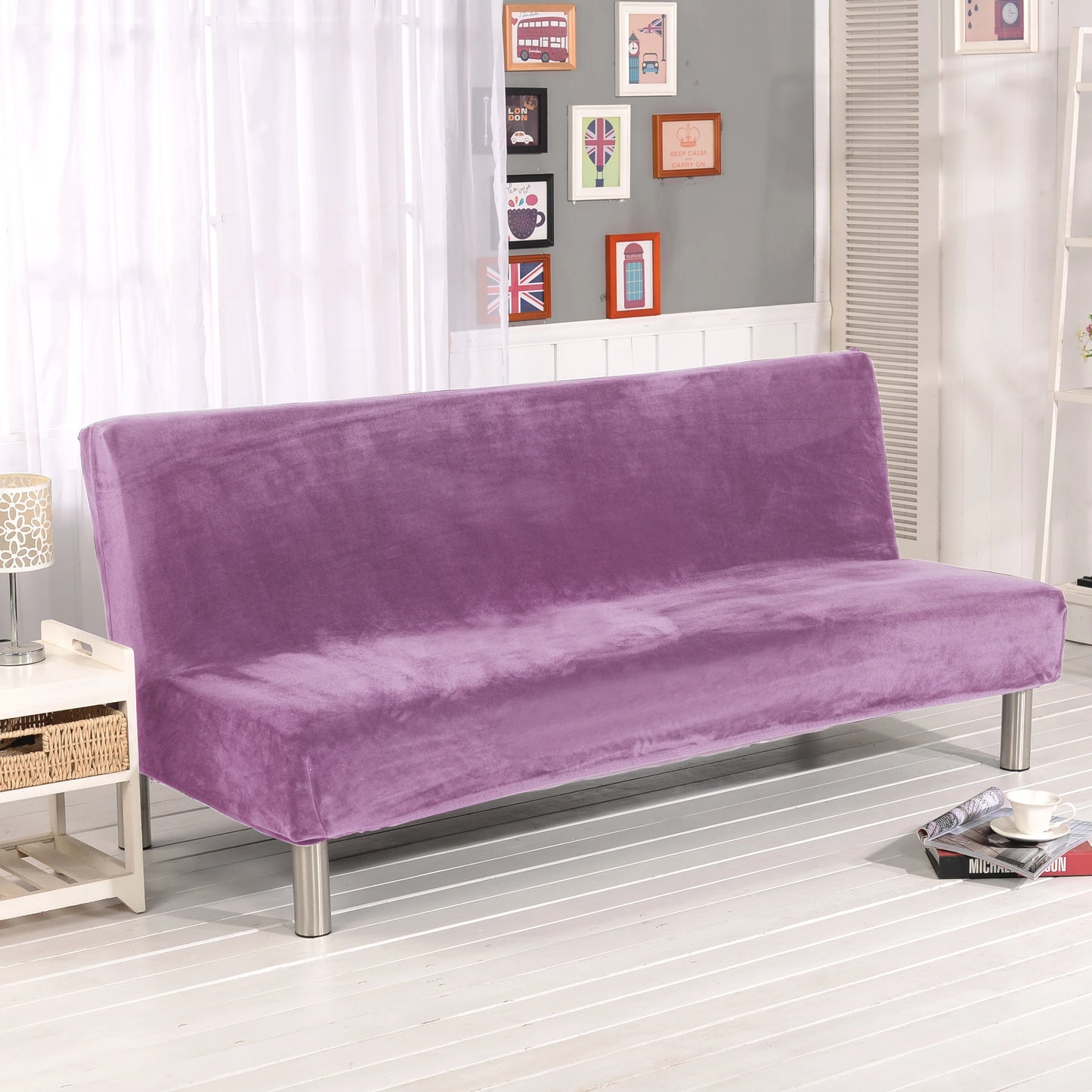 Velvet Sofa Bed Cover