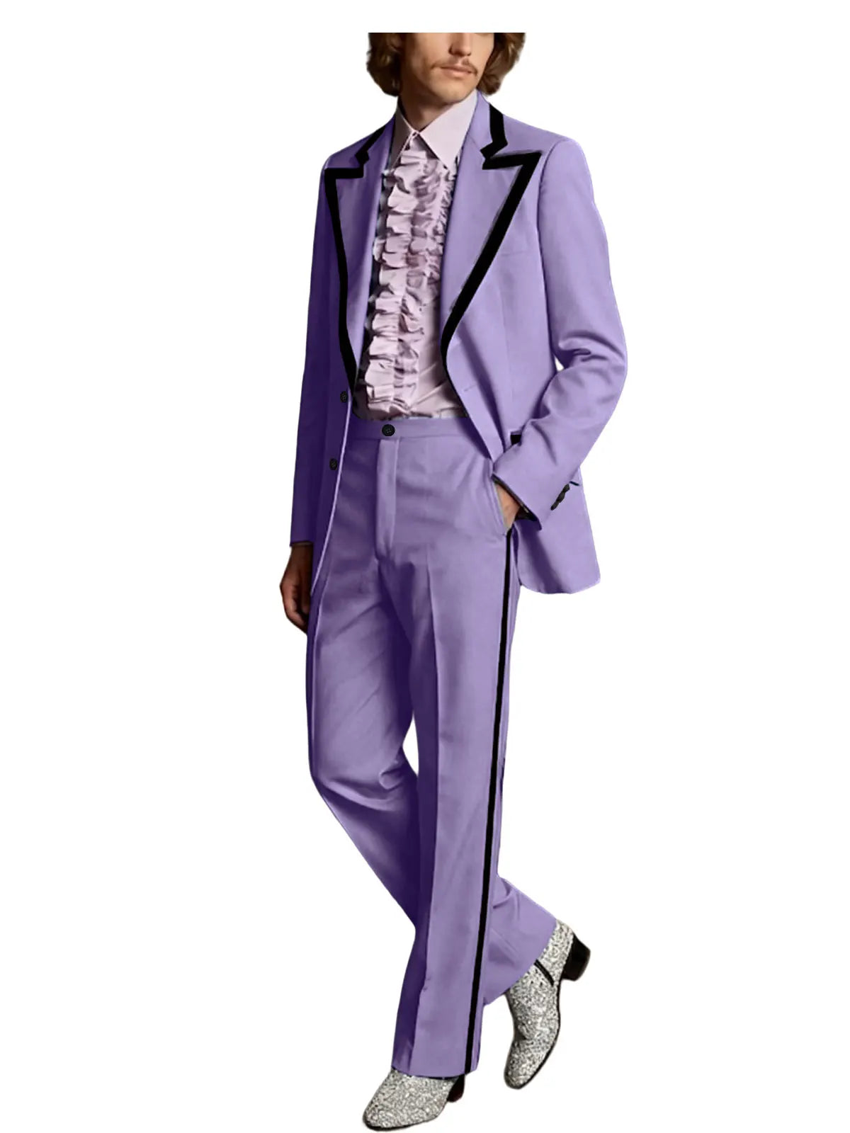 Tuxedo Black Trim Slim Suit