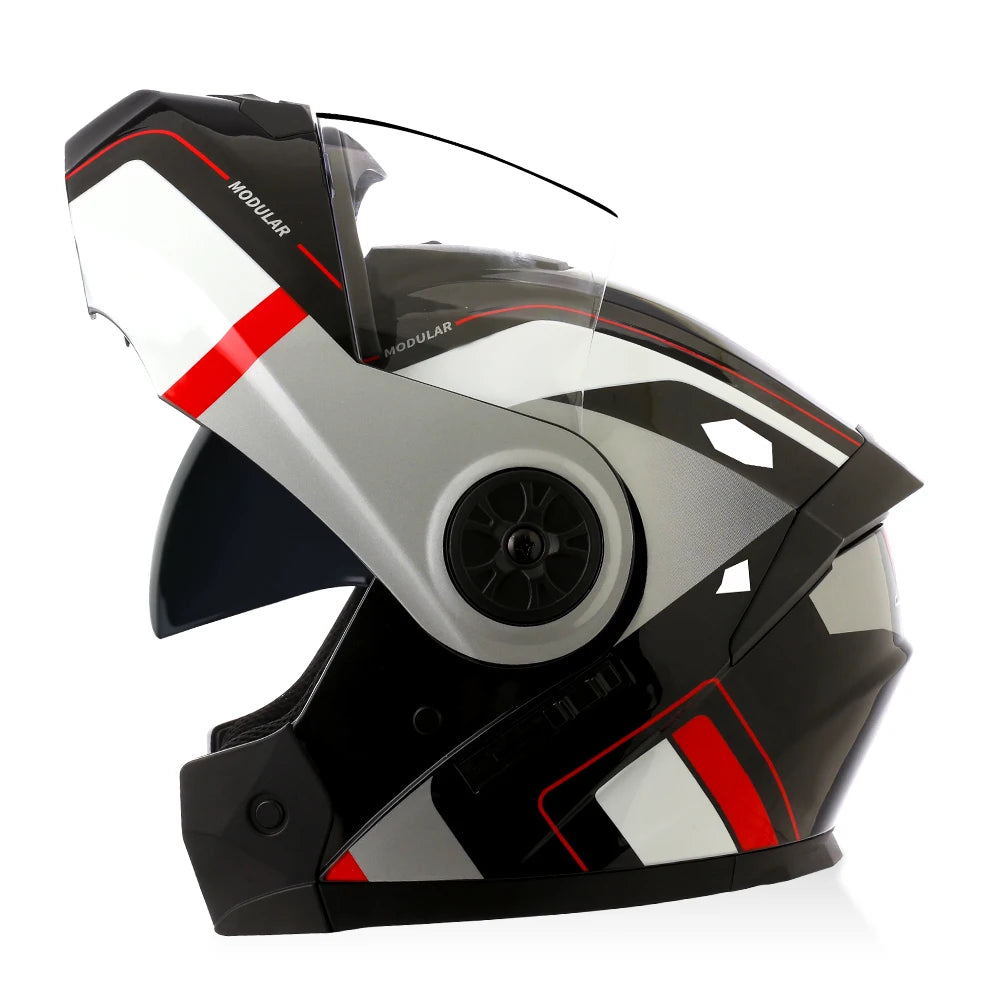 BLD Dual-Lens Flip-Up Modular Helmet