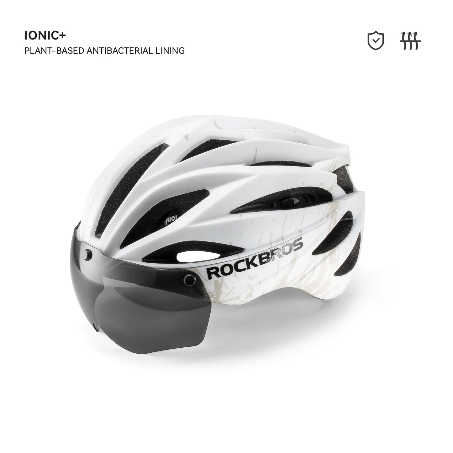 Magnetic Goggle Integrated Road Bike Helmet