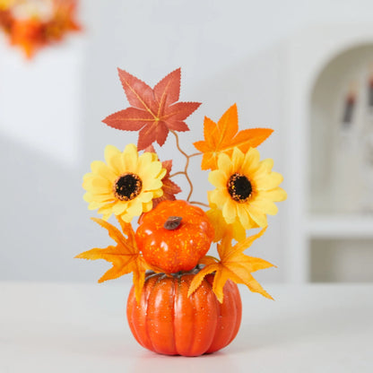 Autumn Theme Sunflower Maple Leaf Ornaments